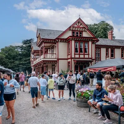 People enjoying the Riccarton Bush Markets
